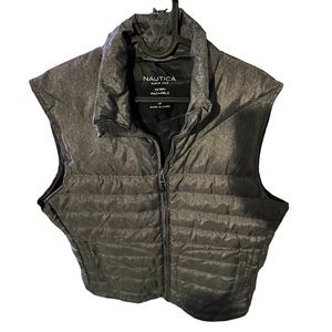 NAUTICA MENS SZ S PACKABLE DOWN TRAVEL VEST
